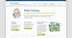 Desktop Screenshot of peterhoney.org