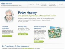 Tablet Screenshot of peterhoney.org